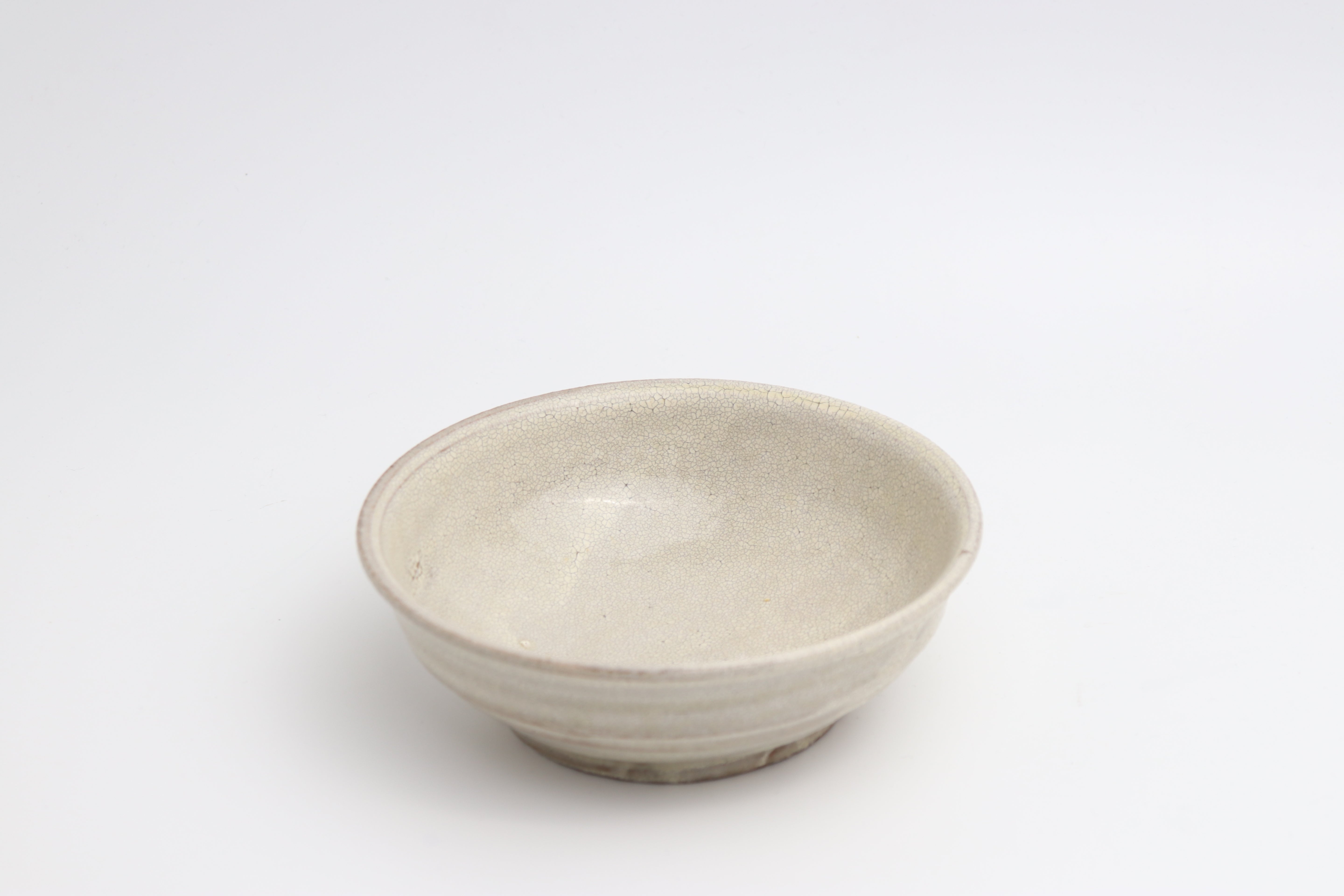 Serving Bowl (White Shirohibite Glaze) – Atsushi Ogata