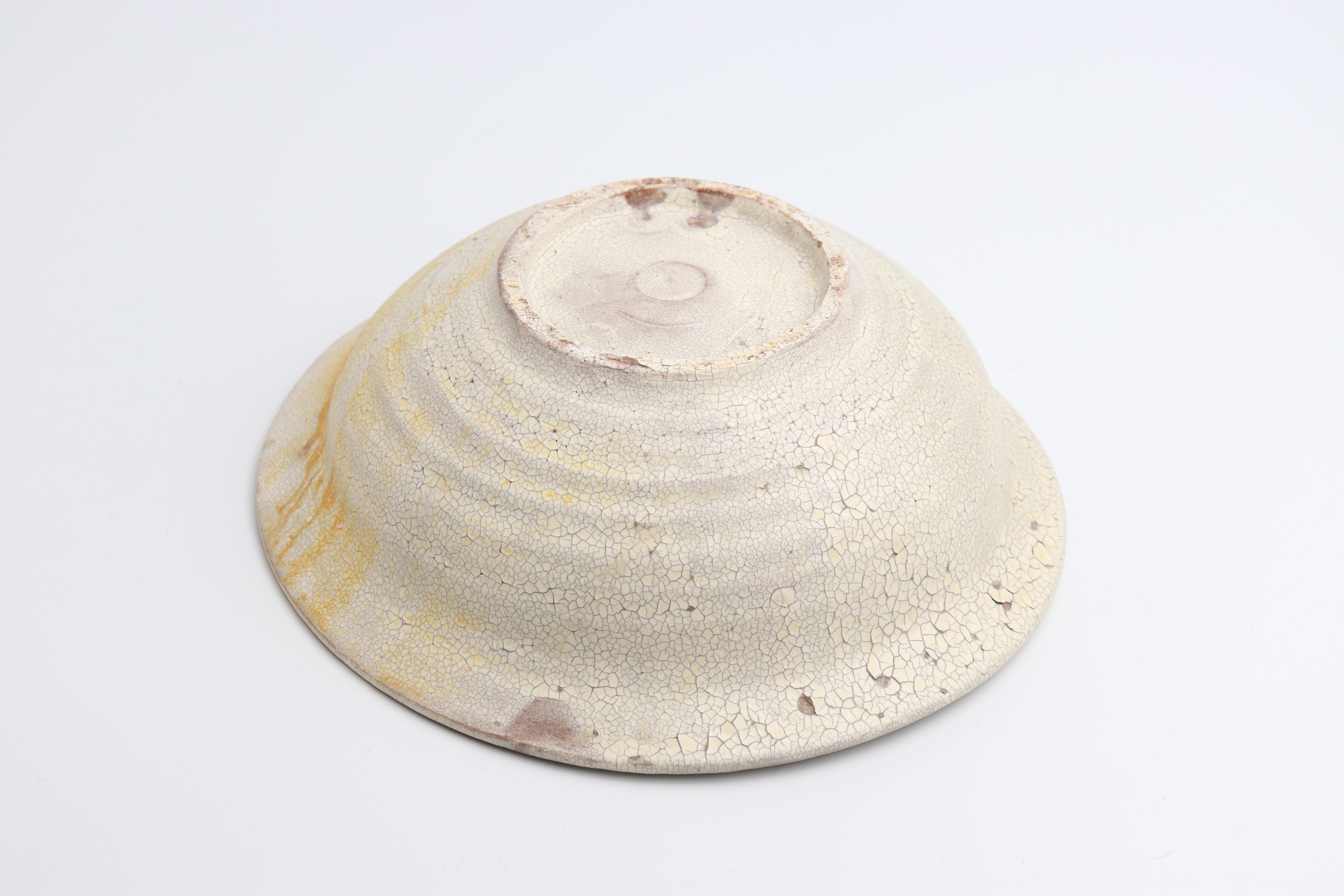 Hat Bowl (White Shirohibite Glaze) – Atsushi Ogata