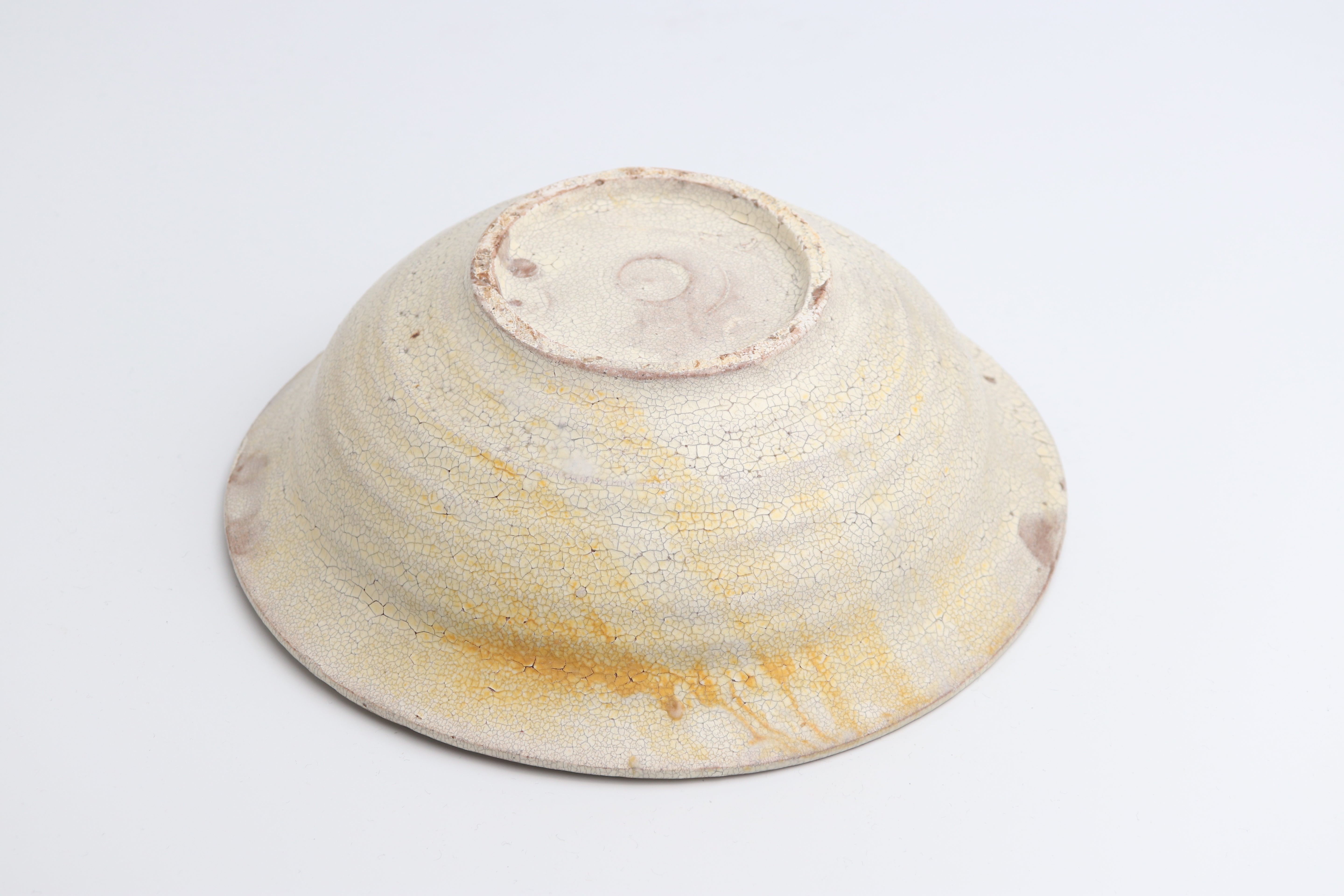 Hat Bowl (White Shirohibite Glaze) – Atsushi Ogata