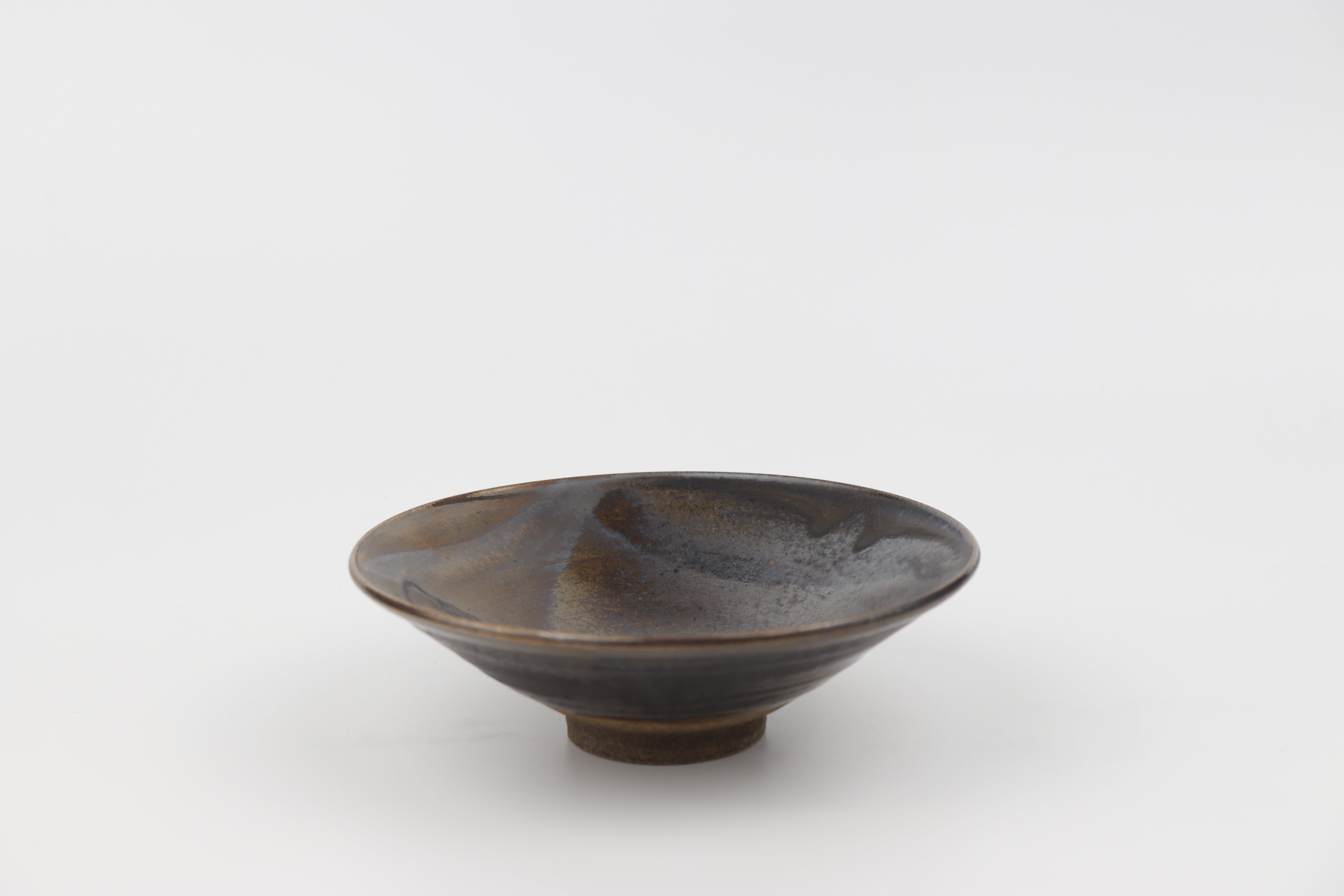 Yukiko Tsuchiya dish 15cm black Karatsu