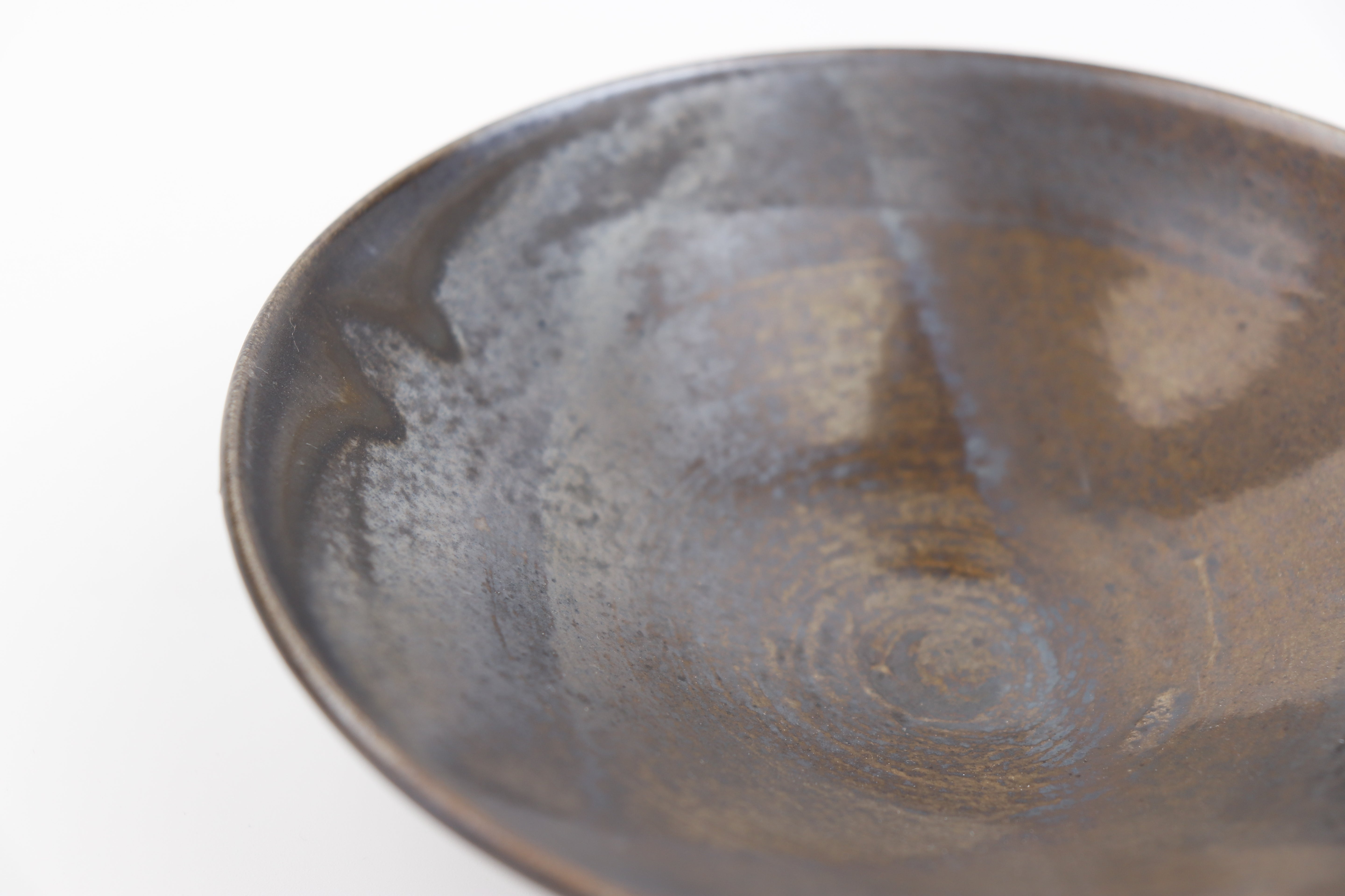 Yukiko Tsuchiya dish 15cm black Karatsu